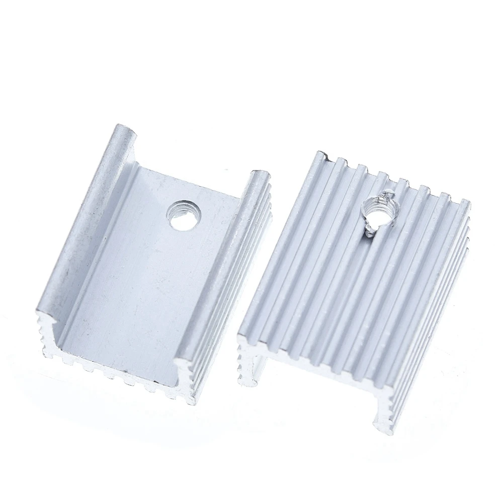 TZT 10pcs Aluminium TO-220 Heatsink TO 220 Heat Sink Transistor Radiator TO220 Cooler Cooling 20*15*10MM image 2