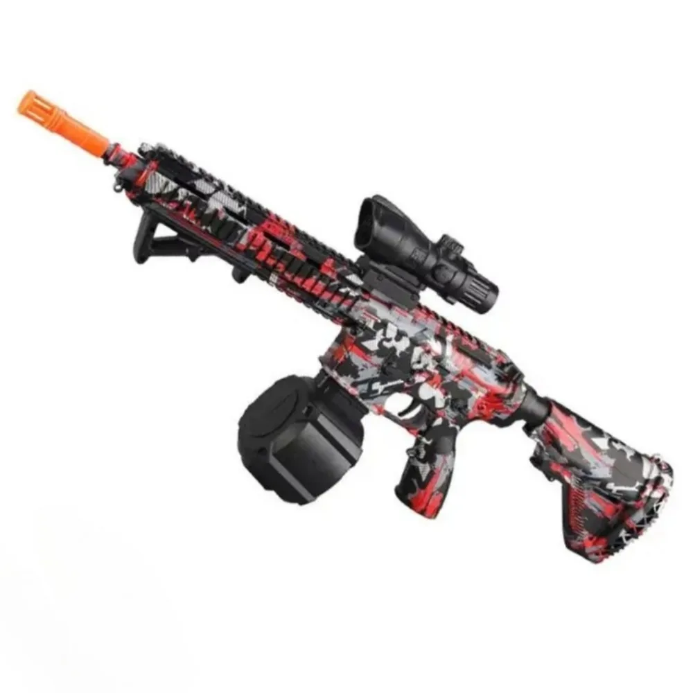 M416 bola elétrica blaster modo manual/automático arma de brinquedo adequado jogos de tiro ao ar livre para crianças halloween, presentes de natal