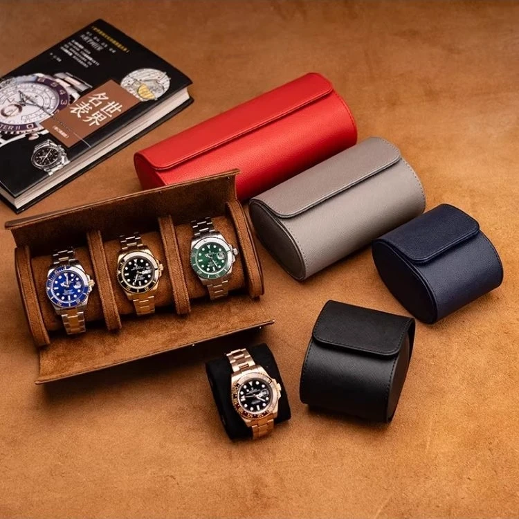 Vintage Handcrafted Watch Storage Bag, Business Minimalist Portable Watch Case, Shockproof & Anti-collision Watch Pouch