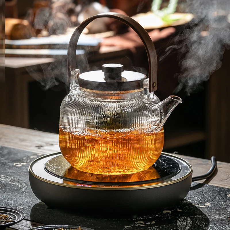 

Teapot for making tea for household use, electric ceramic stove, tea maker glass, high temperature resistance