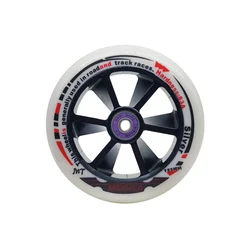 6 pcs 125mm road track marathon Firm inline speed skates wheel 3 wheels speed patines big wheel race tyre black magic 125 83A