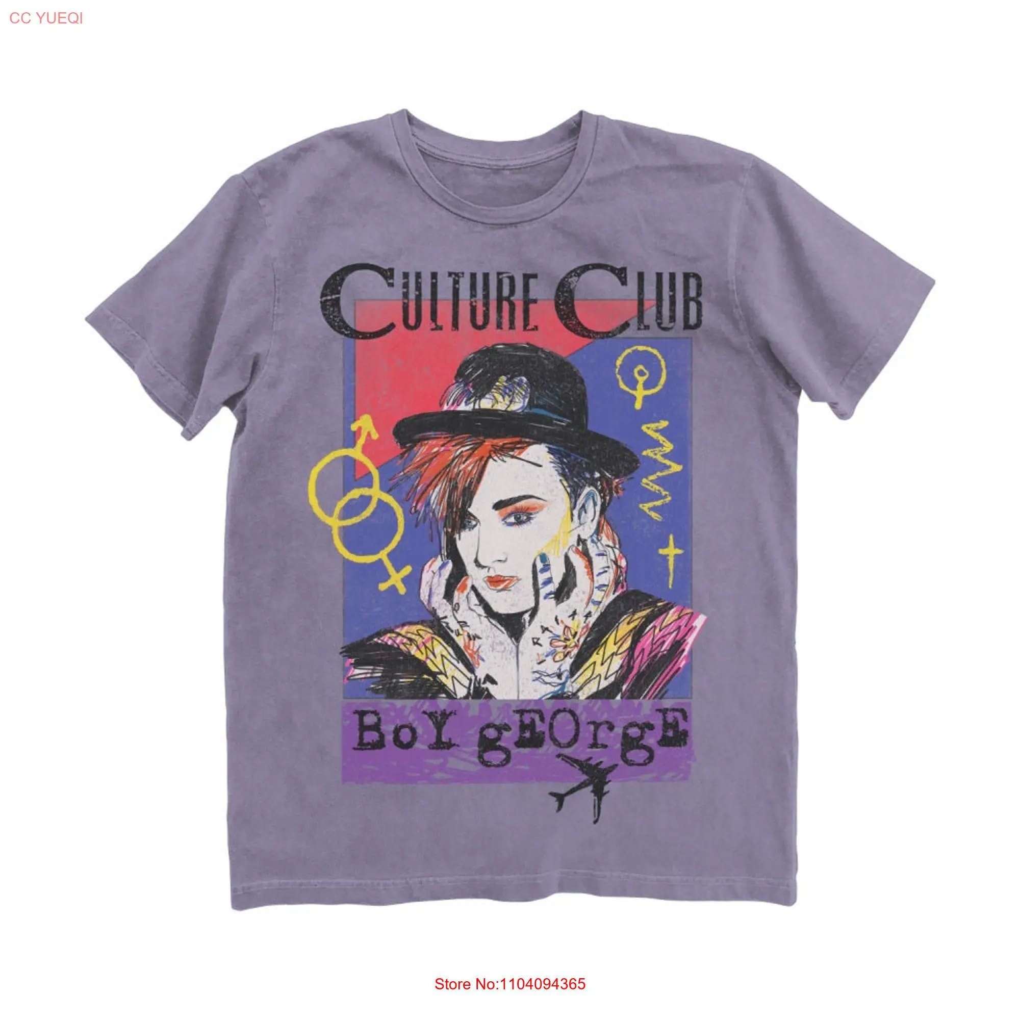 Culture Club Boy George Vintage T Shirt long or short sleeves