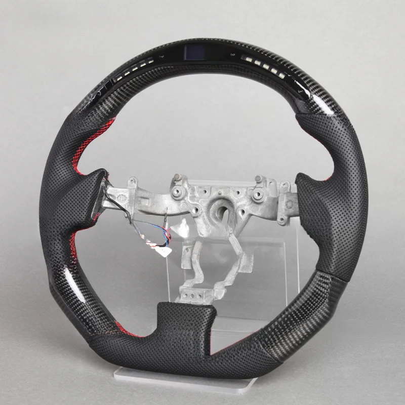 

For Nissan GT-R R35 | Smart LED Carbon Fiber Steering Wheel with 6 o'clock Leather Conversion