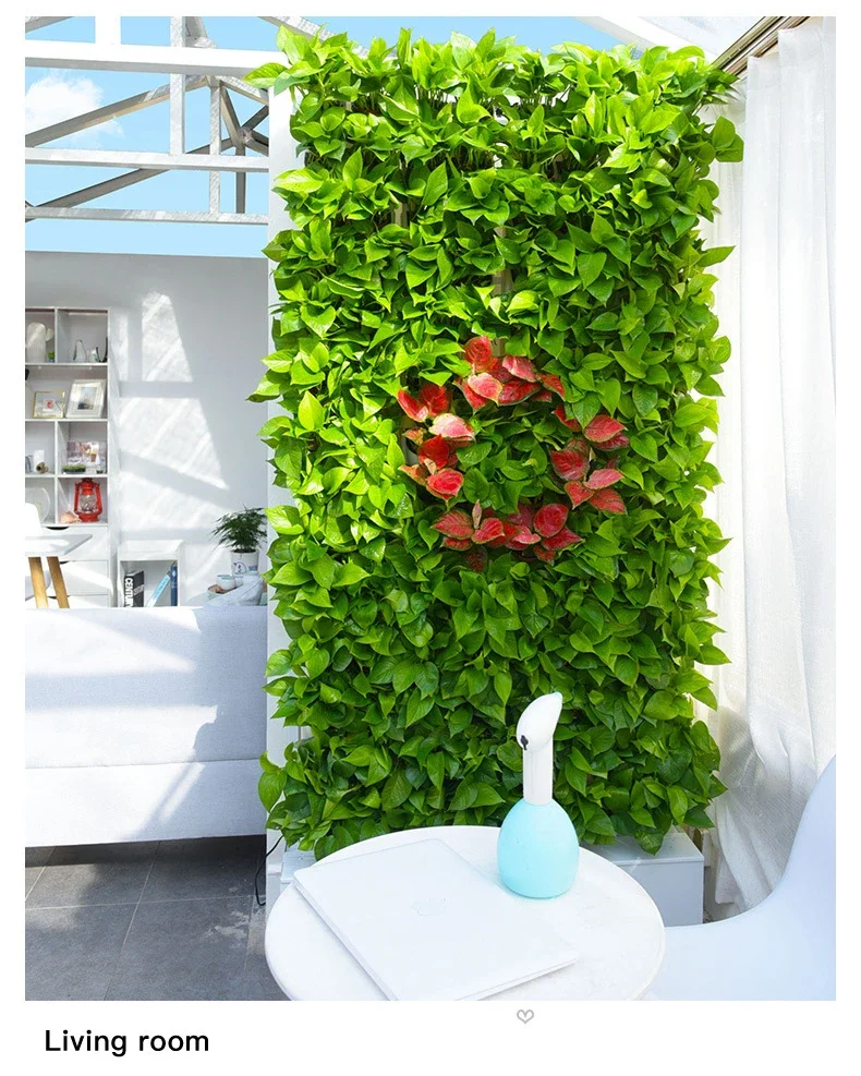 

New green plant wall 2 square meters vertical whole wall hydroponic system