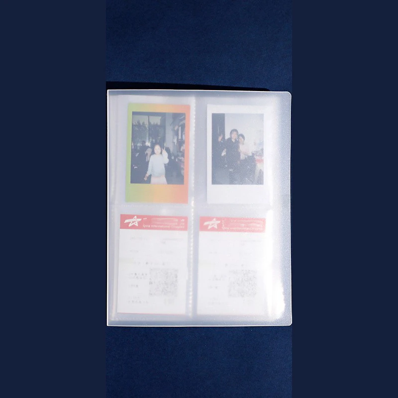 Large Capacity 3-inch Postcard Movie Ticket Storage Book Frosted PP Material Cover Home Photo Album Couple Commemorative Album