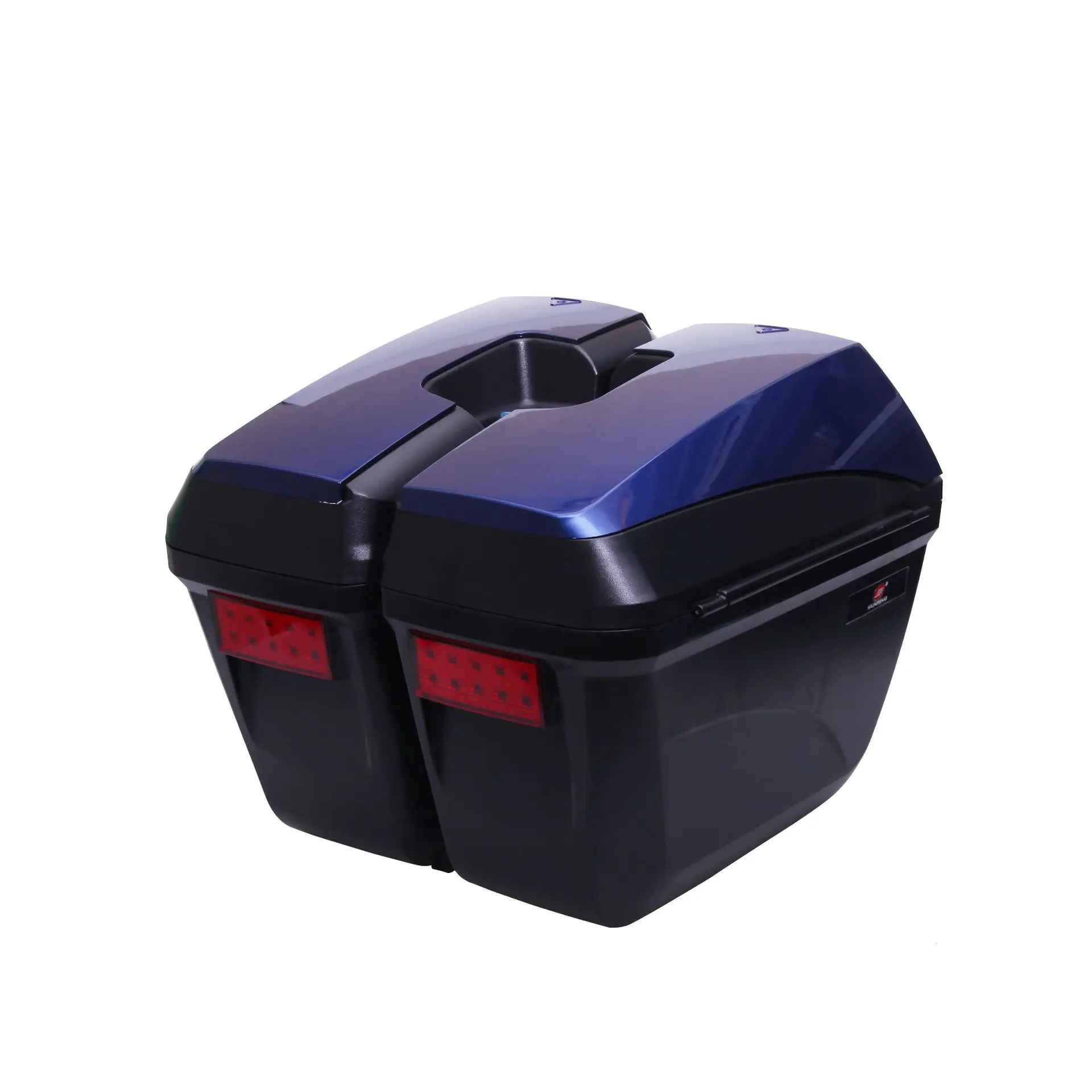 Motorcycle Side Box 23L Storage Luggage Cases Side Pannier ABS Accessories Tail Box Motorcycle Trunk