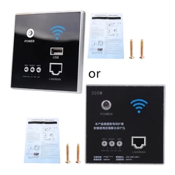 2024 New 300Mbps 220V Power AP Relay Smart Wireless WIFI Repeater Extender Wall Embedded 2.4ghz Router Panel USB Socket