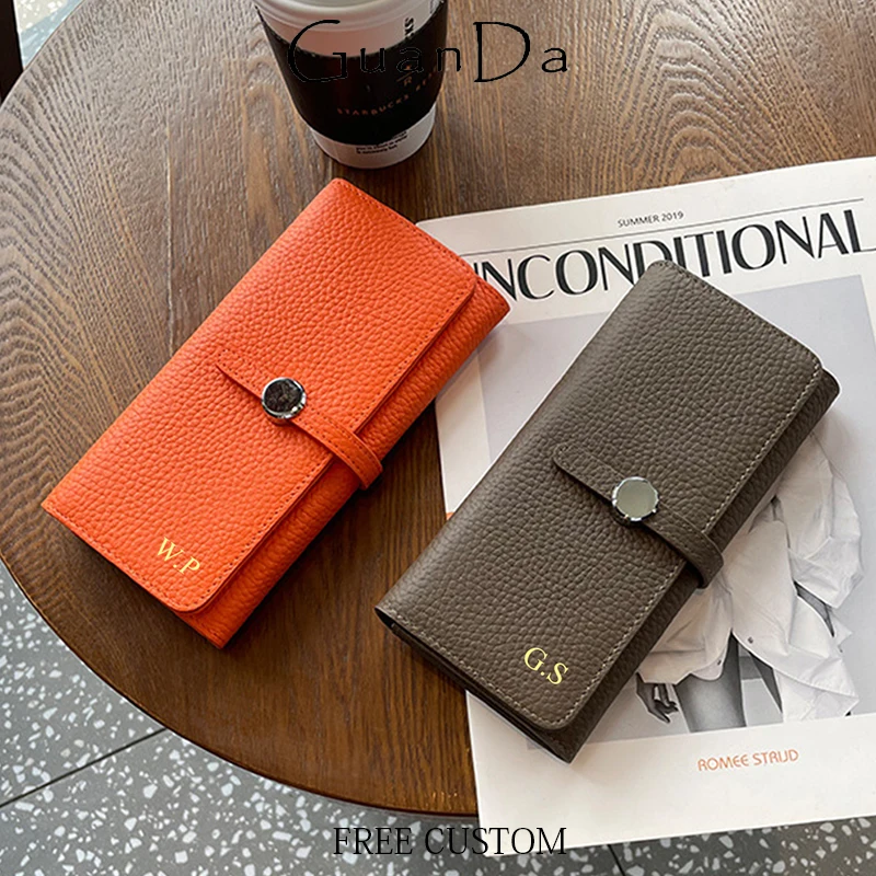 Luxury Bags Name For Women - Carteira longa de couro de luxo