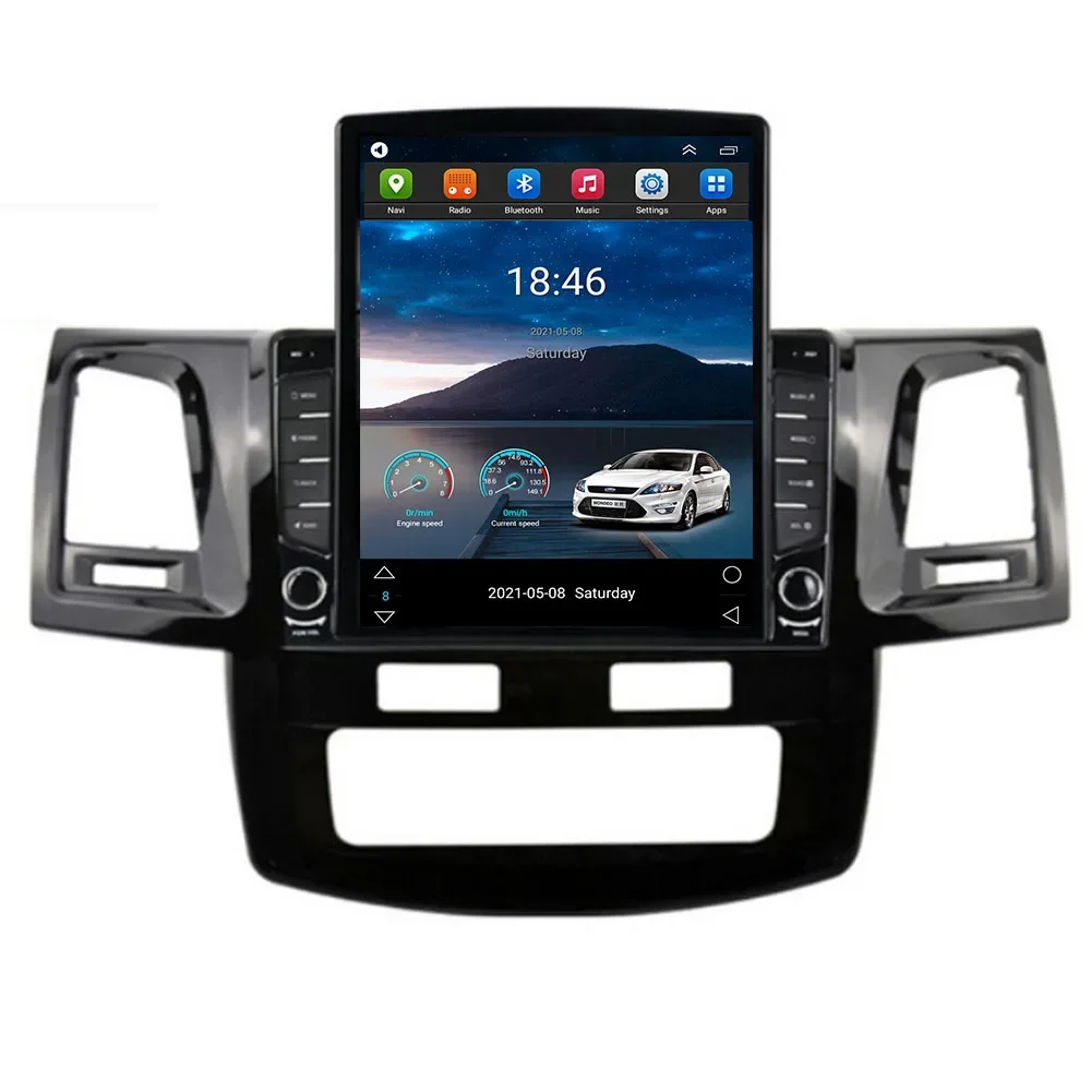 

Tesla Type Android 14 Carplay Car Radio Multimedia Player For Toyota Fortuner HILUX Revo Vigo 2007-2015 Autoradio GPS Stereo