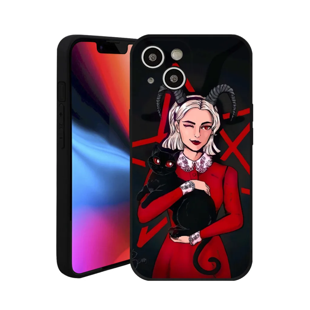 Sabrinas The Little Penyihir Spellman casing ponsel untuk iPhone 15 Pro Max Plus penutup silikon lembut