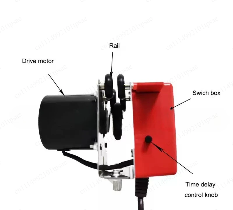 83 Inch Adjustable Indoor Hydroponic Light Mover Rail Reflector Kit Motor Grow Light Rail Track System