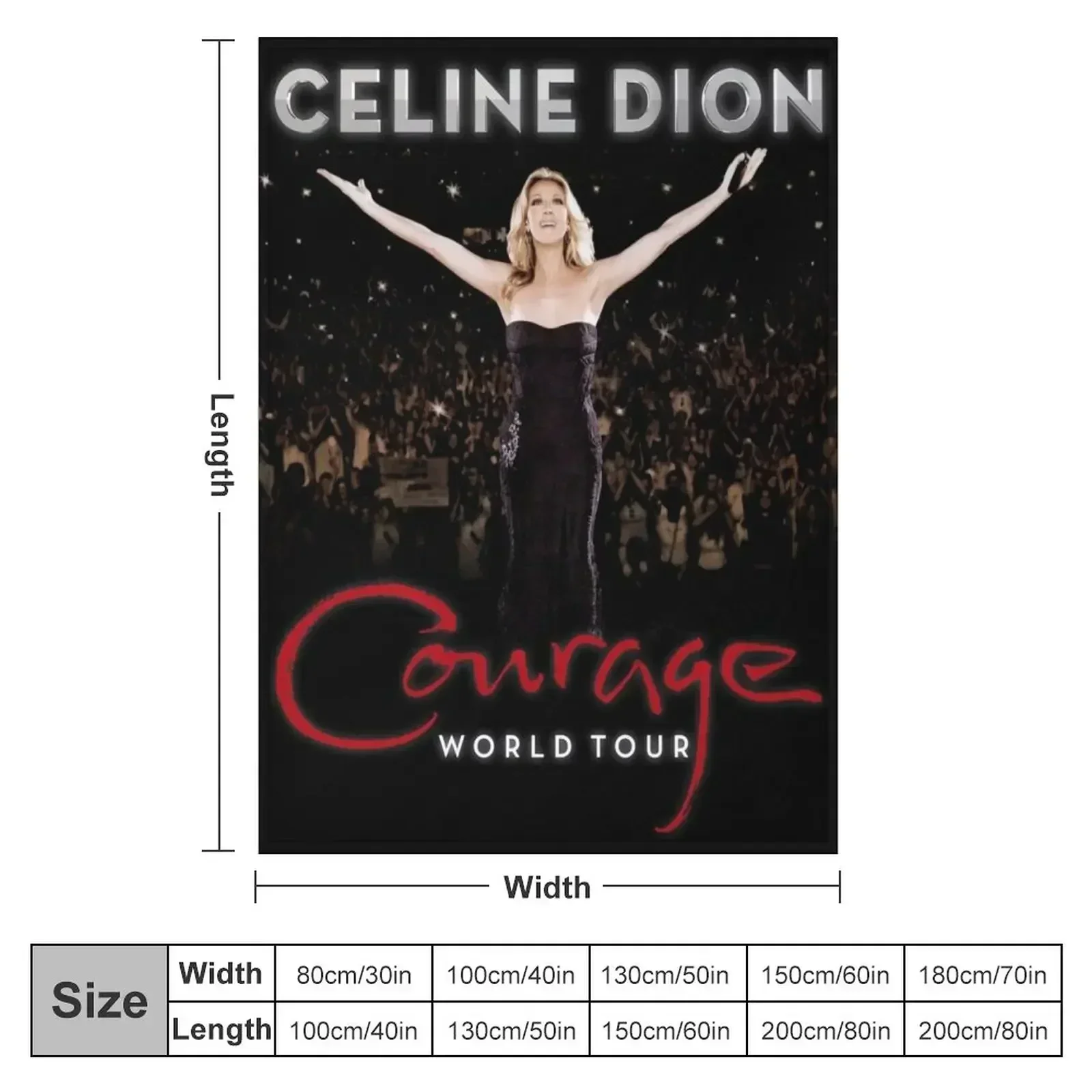 CD COURAGE World Tour 2019 Throw Blanket Sofa Throw Vintage Single Blankets