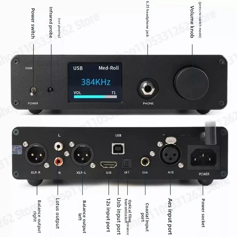 Bluetooth 5.0 DAC Sound Card, HiFi USB Audio Decoder for PC Laptop Home Stereo Optical Output