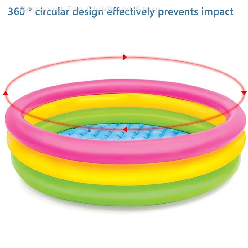 1 pièce grande piscine gonflable pour enfants arc-en-ciel piscine jouet été Piscina eau bébé piscine de jeu en plein air pour enfants jouets