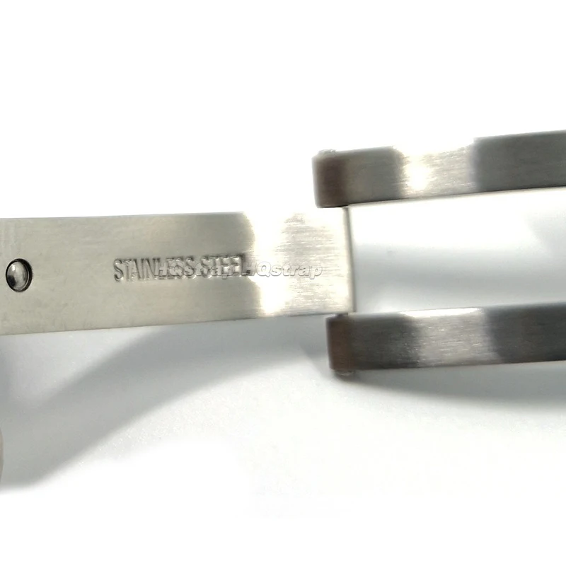 Hebilla de reloj de acero inoxidable 316L, cierre de Metal de 18mm, 20mm y 22mm, botón de seguridad plegable de alta calidad para accesorios Seiko