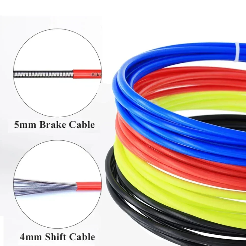 3m دراجة كابل فرامل يد الإسكان 4 مللي متر/5 مللي متر الدراجة الجبلية التحول كابلات أنبوب الطريق الدراجات المغيرون Derailleur خط