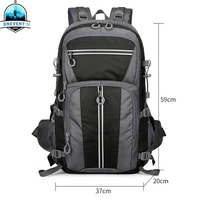 50L Waterproof Cycling Bicycle Bag Rain Cover Breathable Lightweight Rucksack Hike Camping MTB Mountain Bike Hydration Backpack