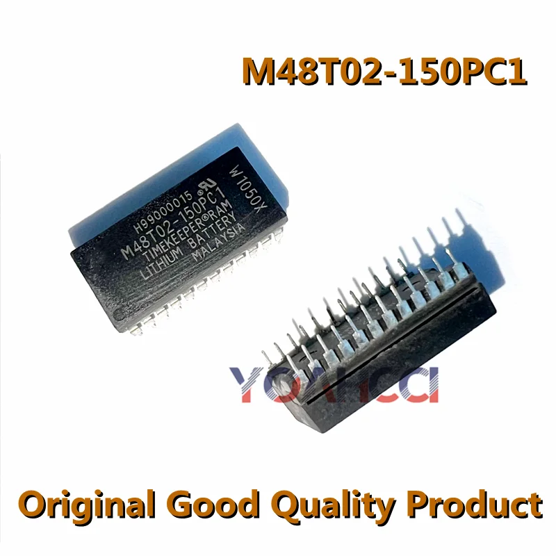 

M48T02-150PC1 (1-10 шт.) Бесплатная доставка M48T02 Часы реального времени Параллельные 2 Кбайт Часы 24-контактный PCDIP-трубка Микросхема, оригинал на складе