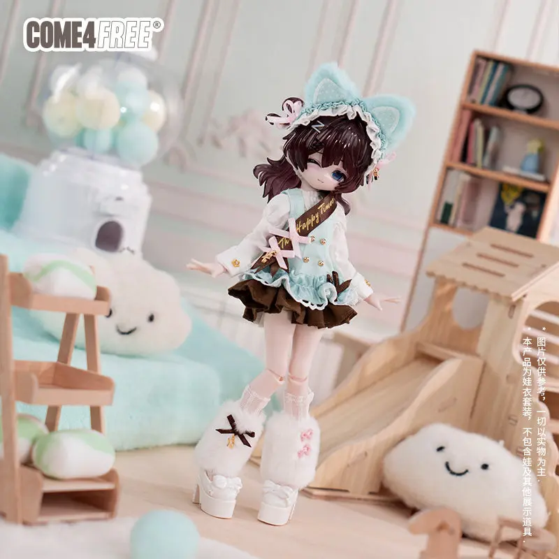 

Come4free Daily Series Afternoon Hazel Clever Meow Series: Набор одежды для кукол BJD (юбка и аксессуары) из 8 предметов, новинка