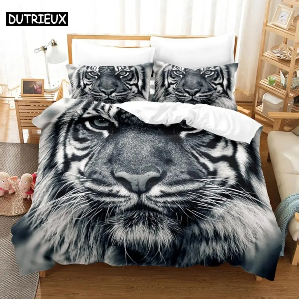 

Tiger Bedding Set Duvet Cover Set 3d Bedding Digital Printing Bed Linen Queen Size Bedding Set Fashion Design