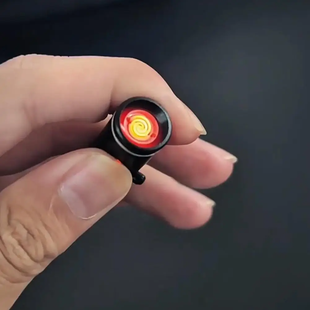 ولاعة سجائر صغيرة من النوع C للسفر الجوي في الهواء الطلق بدون لهب ولاعة كهربائية من النوع C لسهولة الحمل والتخزين