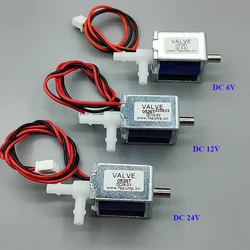 DC 6V 12V 24V 2-Position 3-Way Micro Mini Electric Solenoid Valve Air Gas Flow Control Valve Discouraged Exhaust Pump Valve