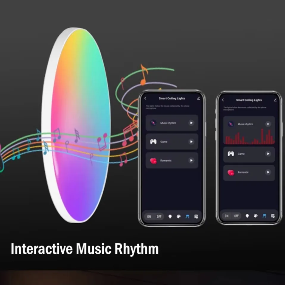 Tuya Smart LED Ceiling Light AC 220V 25W RGB Bedroom Living Room Decoration Indoor Lighting Work with Alexa Google Home