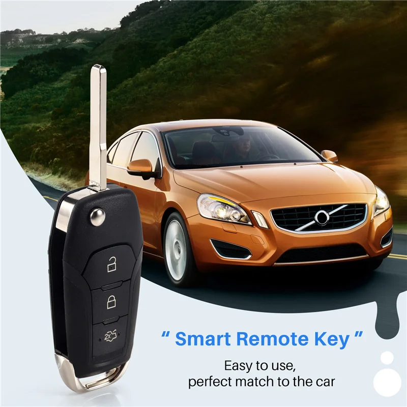 

Car Smart Remote Key 3 Button 433Mhz 49Chip Fit For Ford KA+ Modeo Glaxy S-Max 2014 2015 2016 DS7T-15K601-B