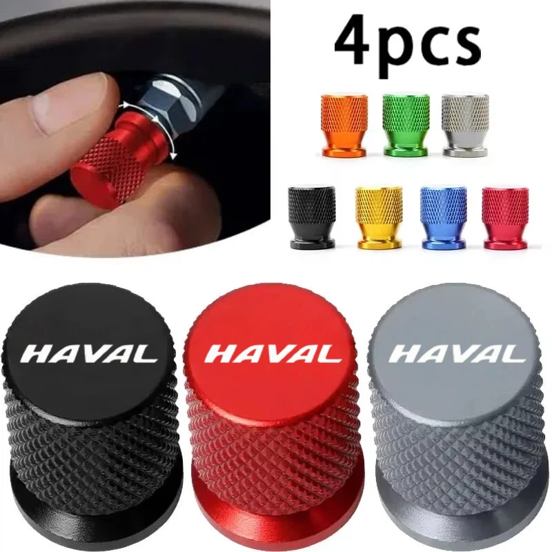 Car Tire Valve Stem Cap Valve Dust Cap Anti-dust Waterproof Car Tire Accessories For Haval Jolion H6 M6 Dargo Raptor F7 H7 H9