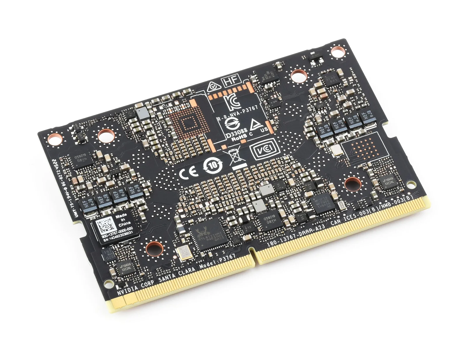 وحدة تطوير Orin Nx Ai، وحدة تشغيل النظام، الحجم، 16 جيجابايت 128 بت Lpddr5، ما يصل إلى 100 درجة