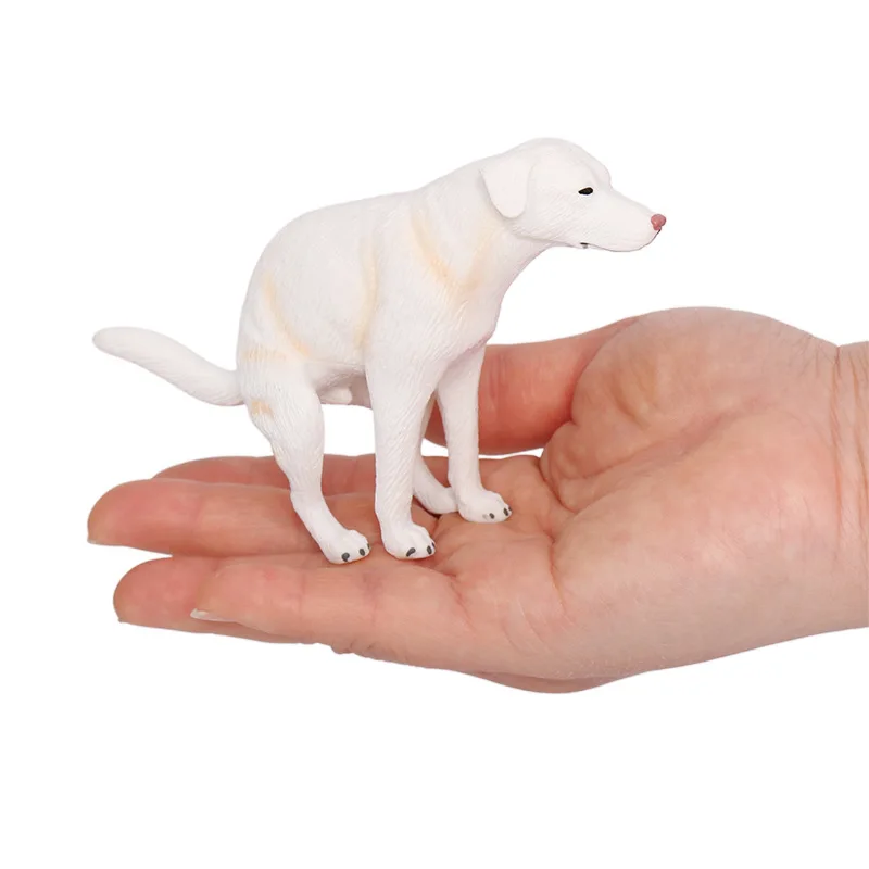 Figura Decorativa de Labrador Retriever Haciendo Popó, Miniatura Creativa para Escritorio, Decoración del Hogar, Figura de Perro