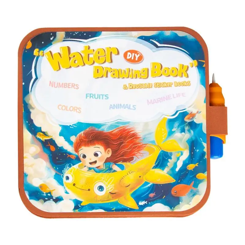 

Water Books For Kids Airplane Toys 2 In 1 Fashion Travel Toys With Stickers Party Birthday Activity Book Exchange Art Craft