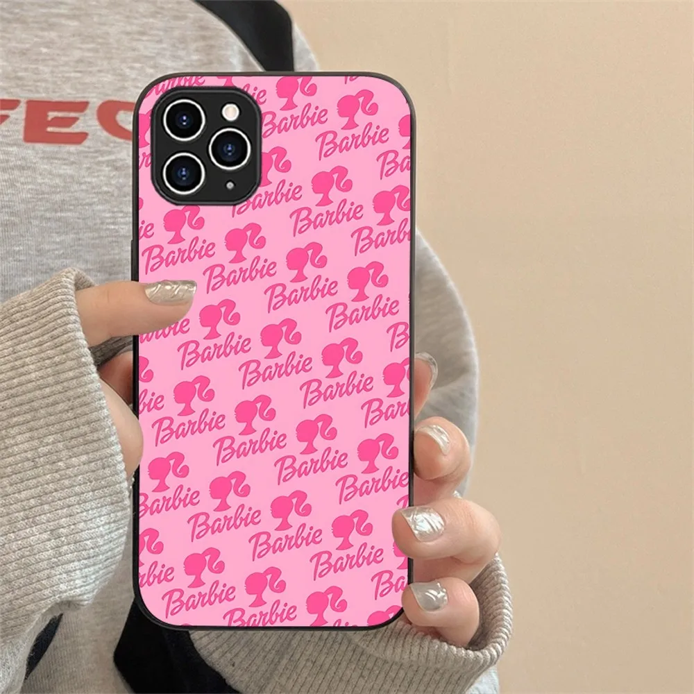 Miniso B-BarbieS-P-Pink Phone Case For Iphone 15 11 13 14 Pro Max 7 8 Plus X Xr Xs Max Se2020 12mini Cover Case