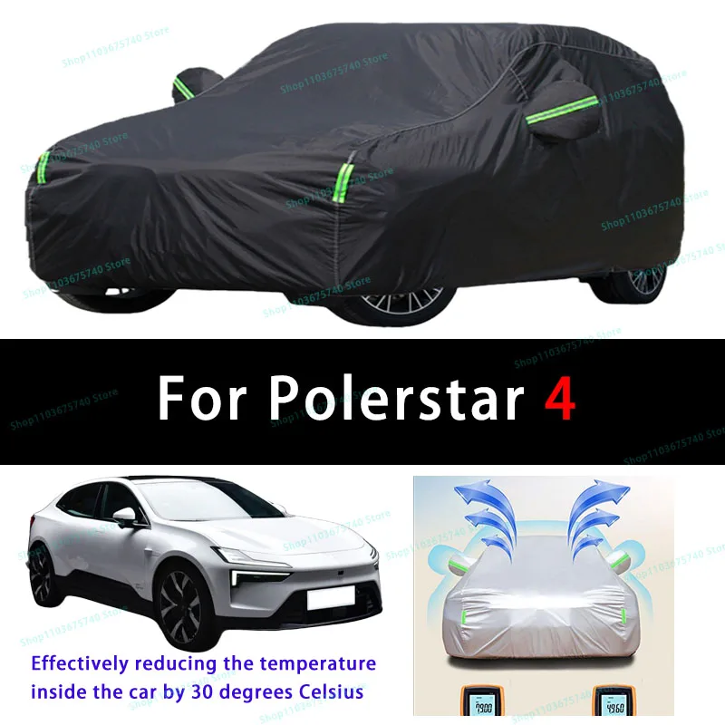 

For Polerstar 4 Summer Full Car Covers Outdoor Sun uv Protection Dust Cooling Protective Auto Protective Cover