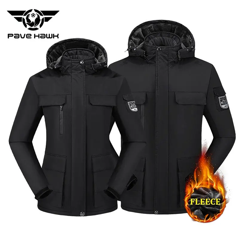 Travel Jacket Men Women Hiking Camping Warm Jacket Inner Fleece Waterproof Trekking Skiing Coats Outdoor Sports Climbing Jackets