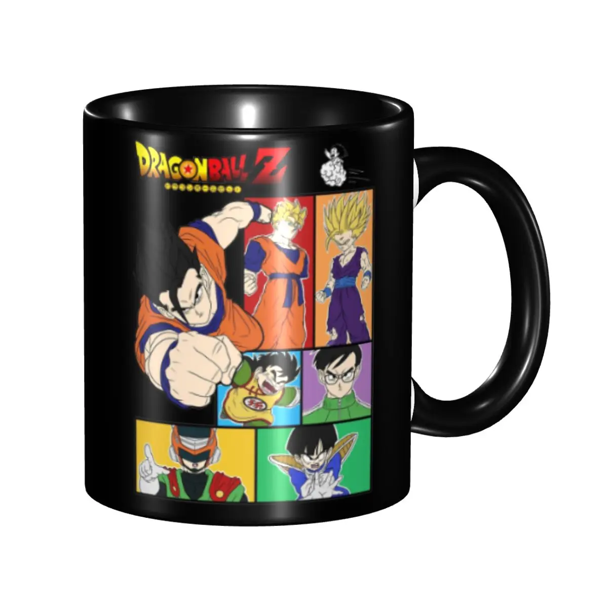 Taza de Gohan a través de los tiempos de Dragon Ball, regalos para niños, taza divertida