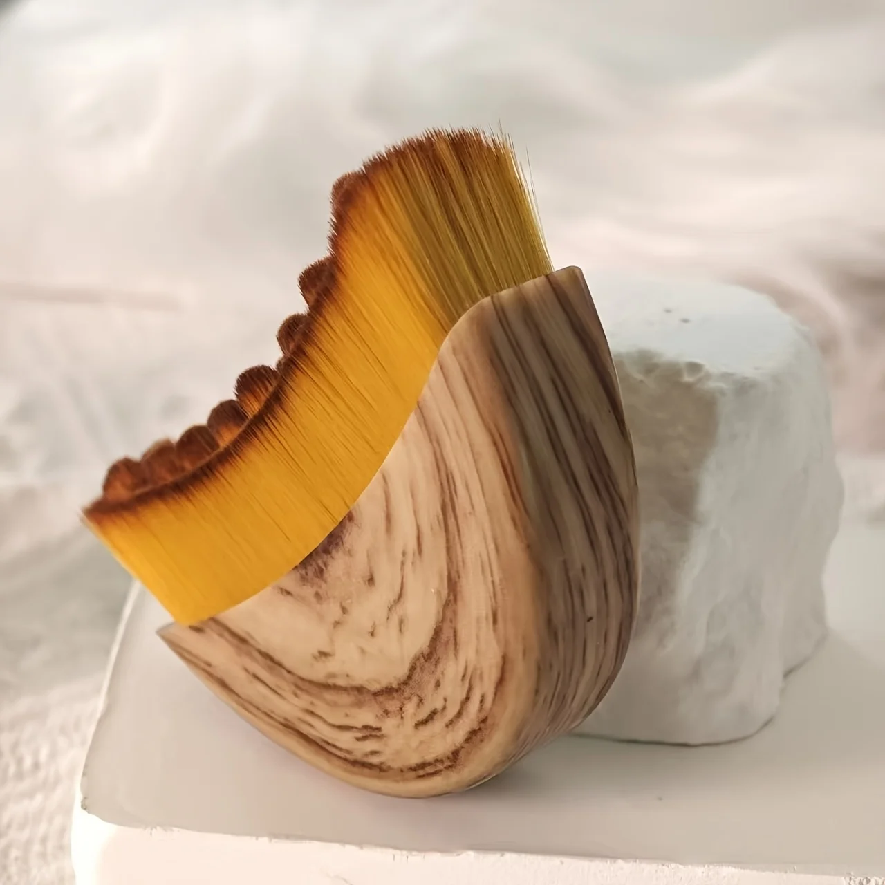 1PC リンパフェイスブラシ - ドライブラッシング＆グアシャマッサージツール、顎ラインの輪郭形成とアンチエイジングスキンケアのための人間工学に基づいた楕円形ヘッド