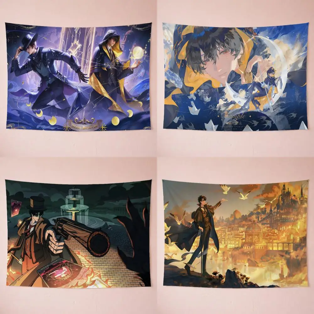 Novel Steampunk Lord Of Mysteries Tapestry Washable Soft Wall Art Decor for Living Home Room Bedroom