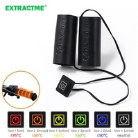 Heated Motorcycle Handlebar Grip Cover USB Anti Slip Scooter Moped Bar Hand Warmer Waterproof Anti Vibration Hot Handlebar