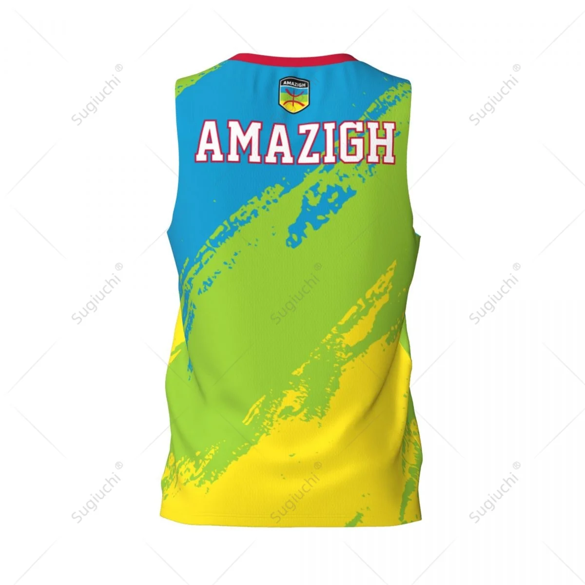 Men Basketball Sports Amazigh Berber Flag Running Fitness Multifunction Jersey Sleeveless shirt Custom Name Nunber Exclusive