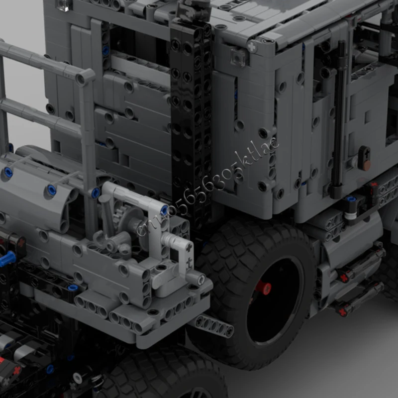 2929Parts M1070 Heavy Cargo Towing Truck Model MOC Buildin Blocks Bricks Creative Assembly Toys Children Surprise Festival Gifts