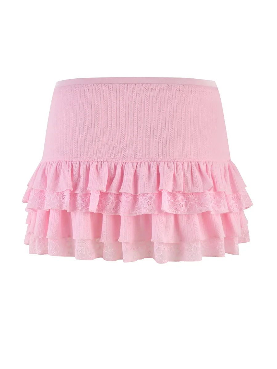 Women s Summer Mini Skirts Casual Floral Print High Waist A-Line Pleated Short Skirt with Belt Detail