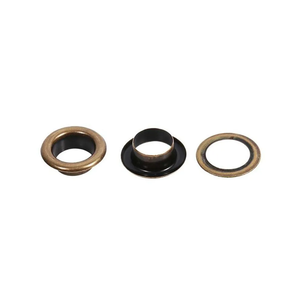 20Pcs 12Mm Inside Diameter Brass Eyelets Grommets for Shoes Clothing Belts Bags Tents Awnings DIY Crafts Vintage Metal Eyelet