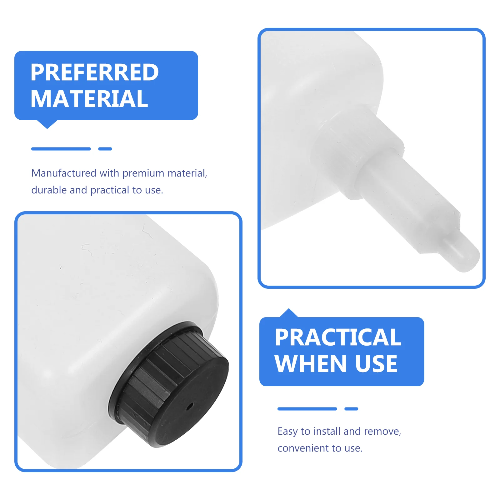 3 Set Soap Dispenser Accessories Rubber Heads Hotel Pp Wall-mounted Container Inner Replacement