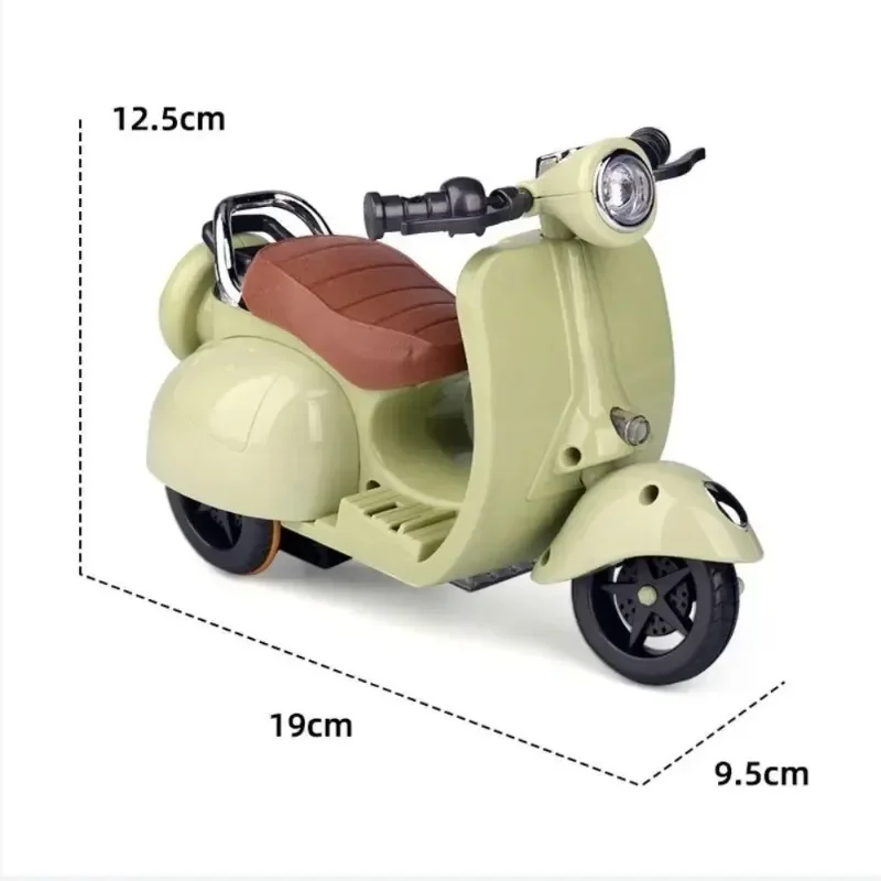 Mini motocicletta elettrica per bambola Labubu, accessori per bambole Labubu, divertenti giocattoli carini per bambole, con luci e musica, regalo di Natale per bambini fai da te