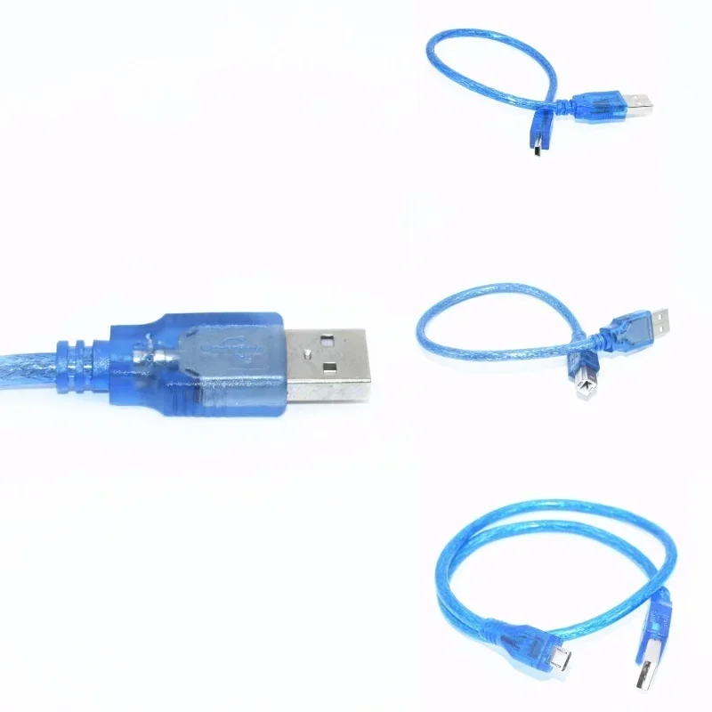 Uno r3/Nano/MEGA/Leonardo/Pro micro/DUE Blue용 고품질 A형 USB/미니 USB/마이크로 USB 케이블
