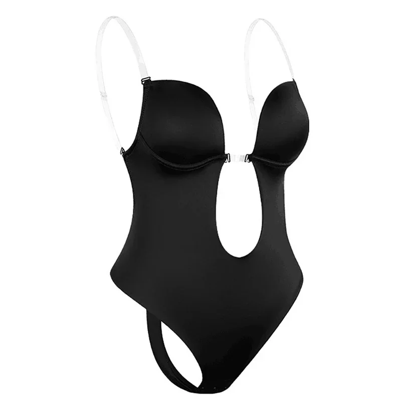 Vrouwen Full Body Shaper Bh Backless Bodysuit Thong Onzichtbare Shapers Tummy Controle Shapewear Gordels Schede Afslanken Ondergoed