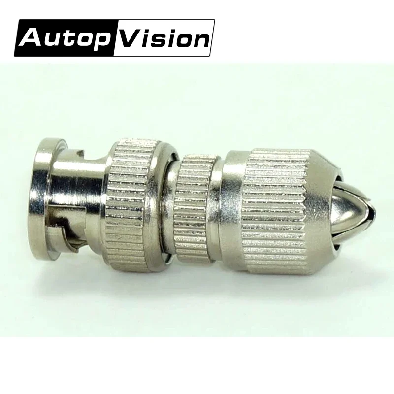 

free shipping 500pcs/lot wholesale BNC Male LOTUS Flower to Cable Connector Coaxial Adapter Coupler for CCTV Camera