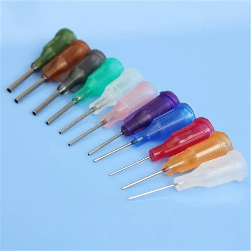 Frasco dispensador de cola de 30ml/50ml - Polietileno transparente com 11 agulhas para resina e pasta de solda