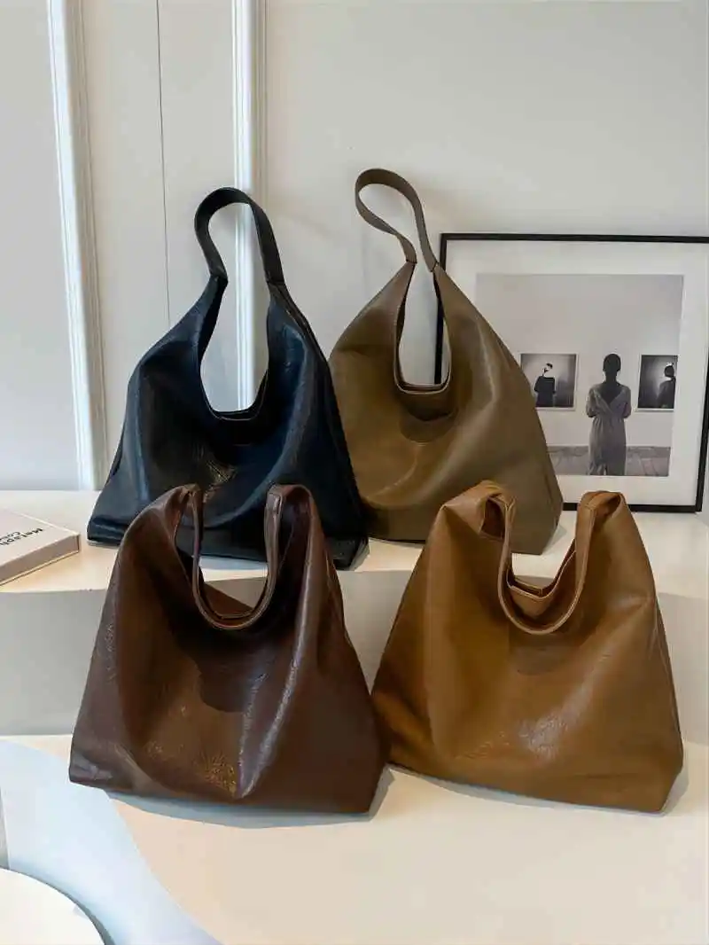 CGCBAG Brand Luxury Designer Tote Bag Woman Casual Lage Capacity Female Shoulder Bag High Quality PU Leather Aesthetic Handbag